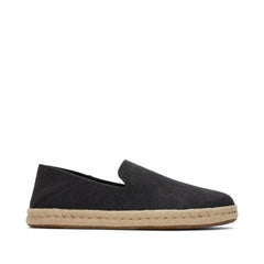Santiago Loafer Black Recycled Cotton Canvas