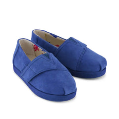 TOMS x Jamie Mizrahi Alpargata Classic Blue Suede Toddler Shoe
