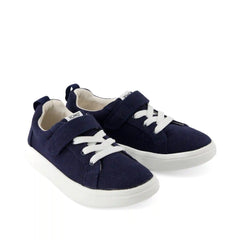 Cruz Lace-Up Navy Heritage Canvas Kids Sneaker