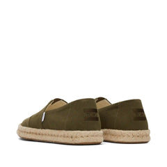 Alpargata Rope 2.0 Espadrille Olive Recycled Cotton Slubby Woven