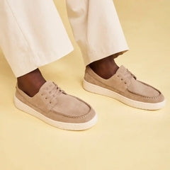 TRVL LITE London Taupe Suede Loafer