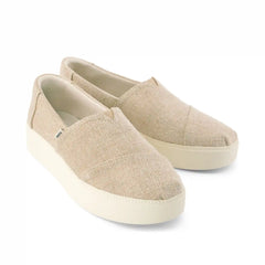 Womens Asher Platform Slip On Sneaker Natural Undyed Heritage Canvas