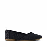 Womens Gemma Flat Black Engineered Knit