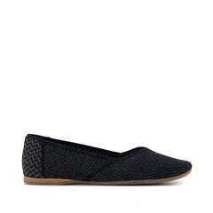 Womens Gemma Flat Black Engineered Knit