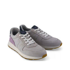 Womens TRVL LITE Retro Runner Sneaker Water Repellent Lunar Grey Suede