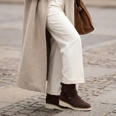 Womens Marlow Boot Water Repellent Chocolate Brown Suede
