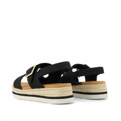 Giana Kids Sandal Black Canvas