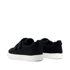 Cruz Double Strap Black Heritage Canvas Toddler Sneaker