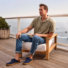 Mens Cordones Plus Sneaker Navy Canvas