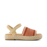 Womens Abby Flatform Espadrille Sandal Bloom Crochet