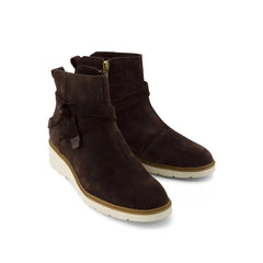 Womens Marlow Boot Water Repellent Chocolate Brown Suede