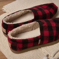 Mens Alp FWD Buffalo Plaid Red Faux Shearling