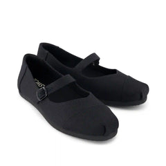 Womens Alpargata Mary Jane Black Canvas