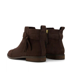 Womens Stacey Ankle Bootie Chocolate Brown Suede