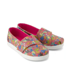 Alpargata Classic Kids Shoe Fuchsia Birds of Paradise Print