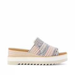 Womens Diana Mule Wedge Sandal Global Stripes