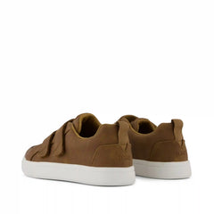 Cruz Double Strap Kids Sneaker Toffee Microsuede