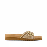 Womens Marin Slide Sandal Almond Crochet