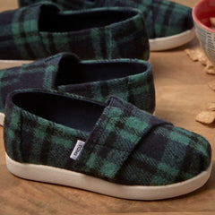 Alpargata Classic Kids Shoe Navy Plaid