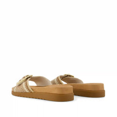 Womens Marin Slide Sandal Almond Crochet