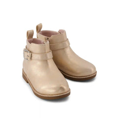 Seashell Metallic Faux Leather Mia Toddler Boot