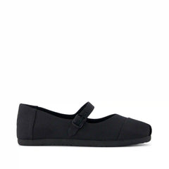 Womens Alpargata Mary Jane Black Canvas