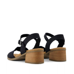 Womens Eloise Sandal Black Woven