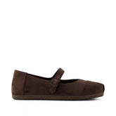 Womens Alpargata Mary Jane Chocolate Brown Premium Velvet