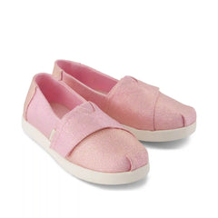 Alpargata Classic Kids Shoe Pink Quartz Iridescent Woven