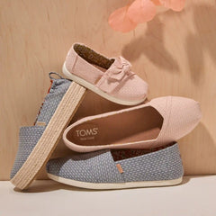 Womens Alpargata Ballet Flat Bloom Chambray Dot