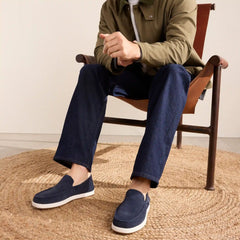 Mens Alonso Loafer Navy Suede