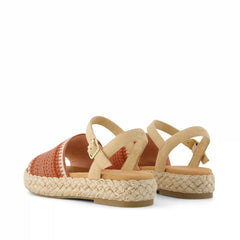 Womens Abby Flatform Espadrille Sandal Bloom Crochet