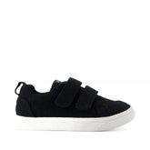 Cruz Double Strap Black Heritage Canvas Toddler Sneaker