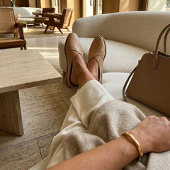 Womens Amelia Mule Honey Faux Leather