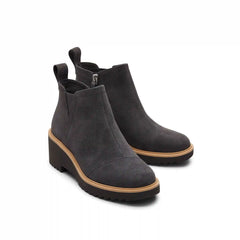 Maude Forged Iron Suede Wedge Boot