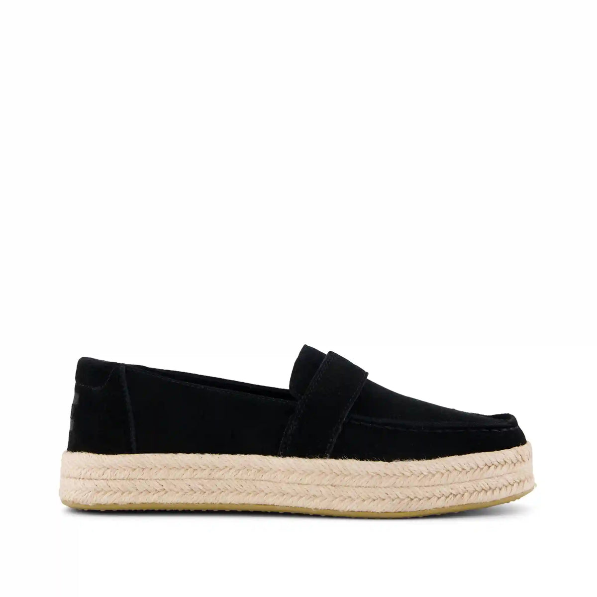 Womens Blakely Loafer Espadrille Black Suede