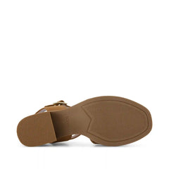 Womens Eloise Sandal Brown Perforated Leather