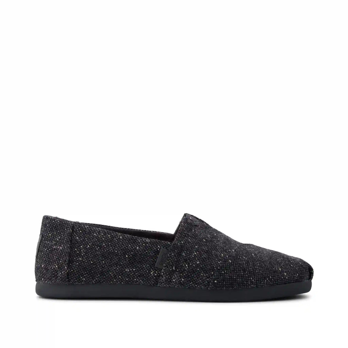 Mens Alpargata Classic Black Flecked Tweed