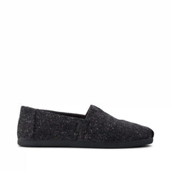 Mens Alpargata Classic Black Flecked Tweed