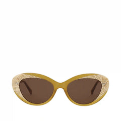 Luna Striped Sunflower Handcrafted Sunglasses
