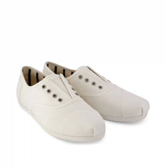 Womens Cordones Plus Sneaker White Canvas