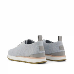 Womens Resident Plus Lace-Up Grey Knit