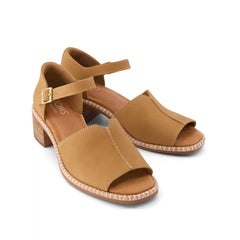 Womens Ines Heel Toffee Nubuck Leather