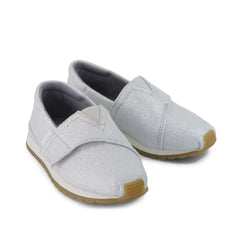 Resident Plus Toddler Sneaker Silver Metallic Twill