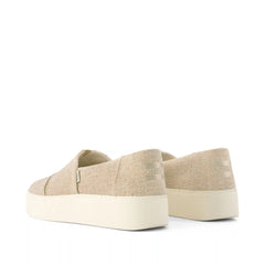 Womens Asher Platform Slip On Sneaker Natural Undyed Heritage Canvas