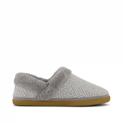 Womens Oslo Convertible Slipper Drizzle Grey Herringbone