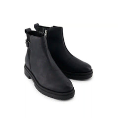 Womens Astrid Boot Water Repellent Black Faux Leather