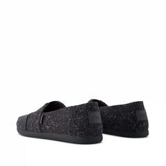 Mens Alpargata Classic Black Flecked Tweed