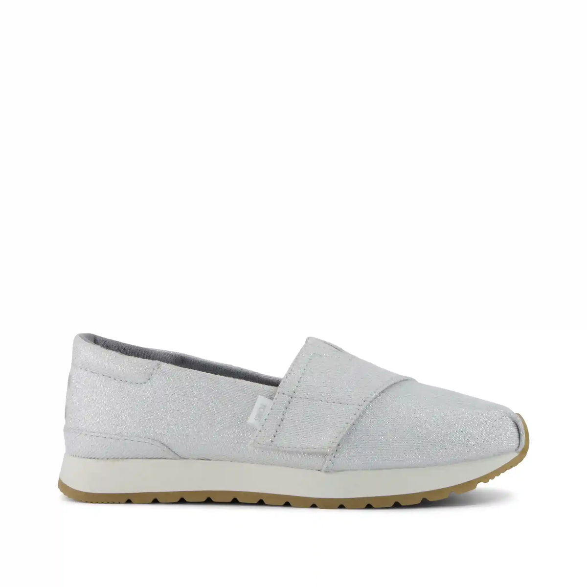 Resident Plus Kids Sneaker Silver Metallic Twill