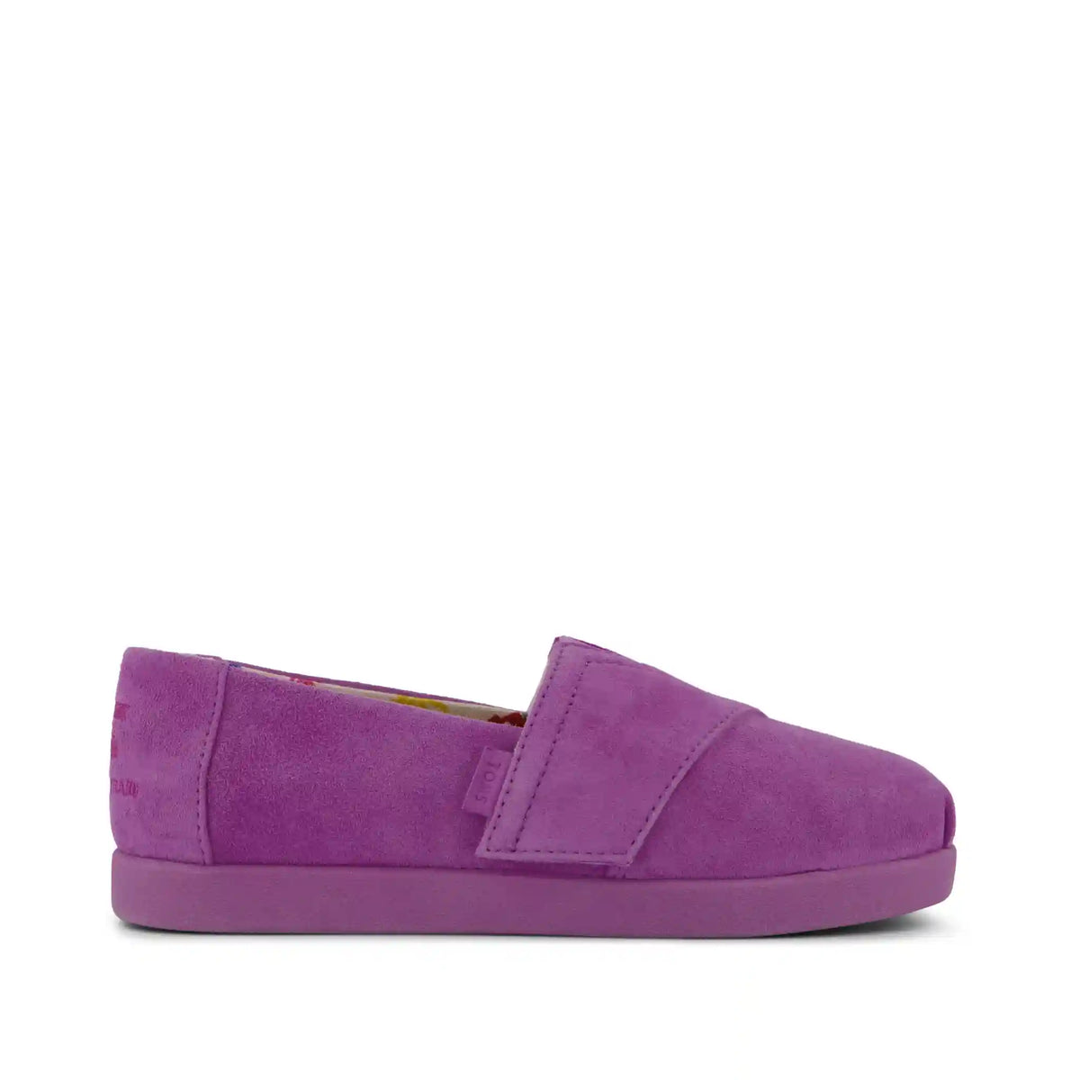 TOMS x Jamie Mizrahi Alpargata Classic Pink Suede Kids Shoe